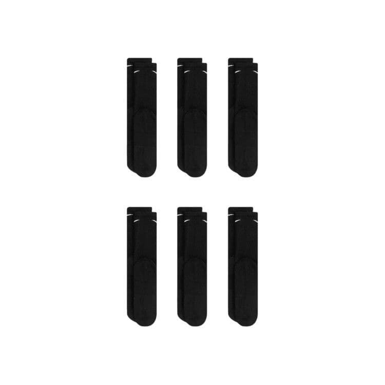 Nike Everyday Plus Cushioned Crew Socks (6 Pairs) 'Black/White' — foto 3