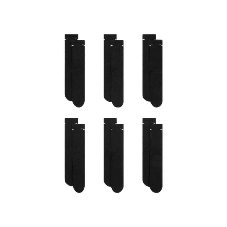 Nike Unisex Logo Socks 6 Packs Black — foto 3