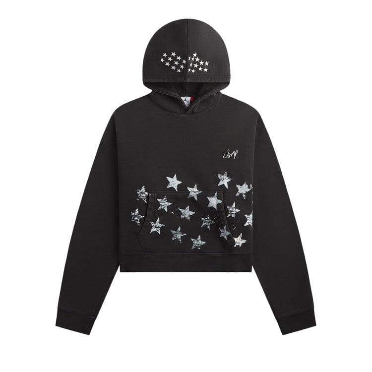 Air Jordan M J IH Crop Hoodie 'Black/Ivory' — photo 2