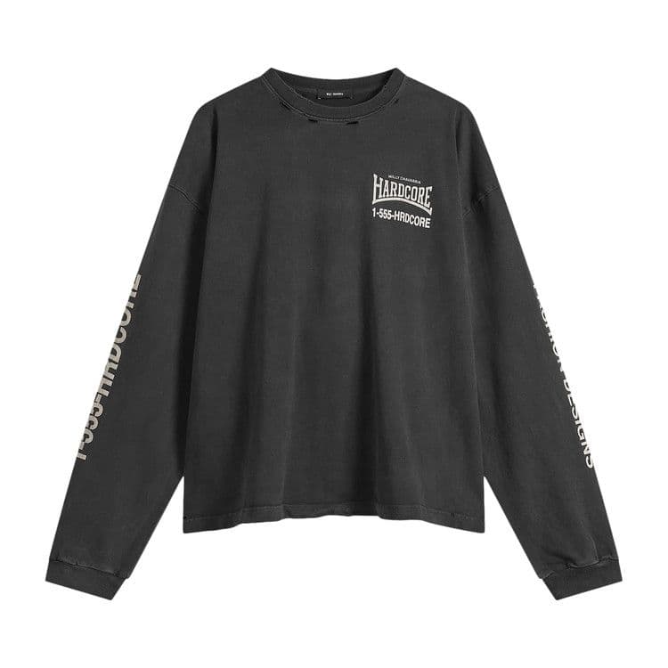 Willy Chavarria Hardcore Buffalo Long-Sleeve Tee 'Black' — foto 2