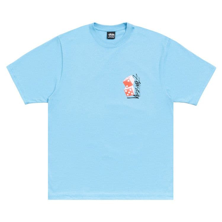 Stussy Tall Dice Tee 'Sky Blue'