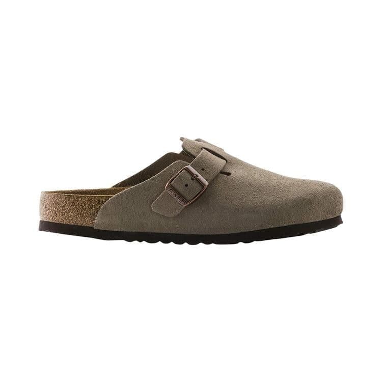 Birkenstock Boston Soft Footbed Suede Taupe (Narrow Fit)