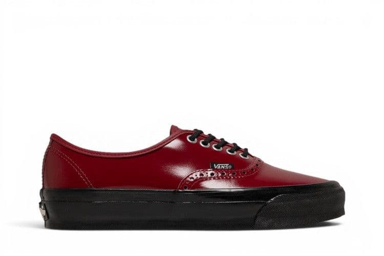 Vans OTW Authentic 44 Siped Vibram Gloss Leather Brogue Bordeaux — foto 2