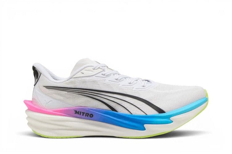 Puma Deviate Nitro 4 White Poison Pink Ultra Blue — foto 2