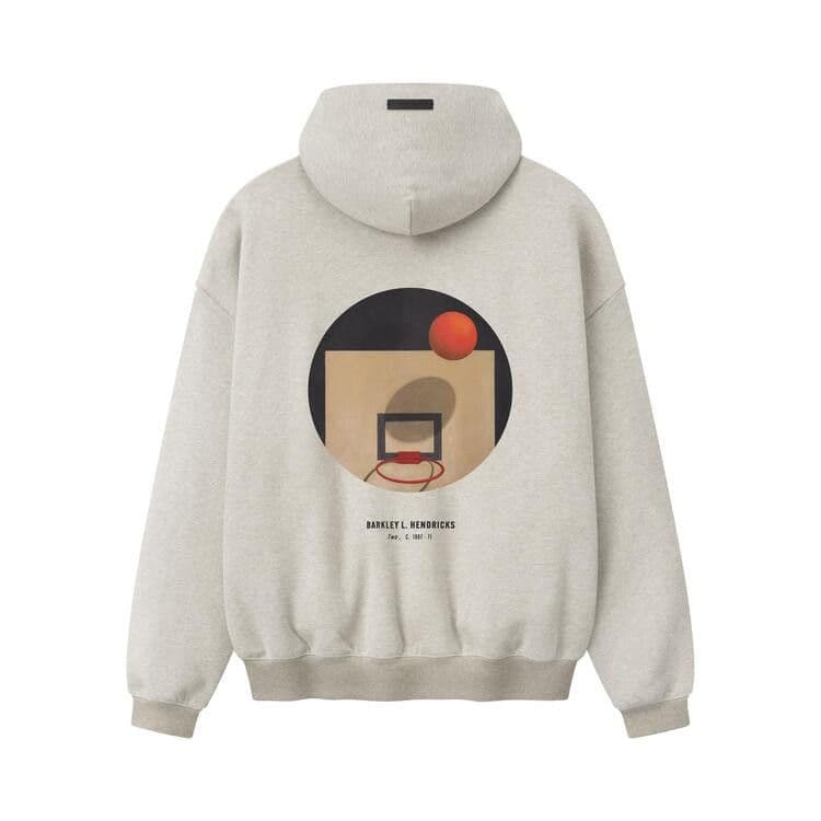 Fear of God Essentials NBA x Barkley Hendricks 90s Hoodie Heather Stone W/ Heather Rib — foto 3