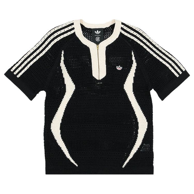 adidas CLOT X Adidas Originals Knit Jersey By Edison Chen T-shirt Black/Wonder White — foto 2