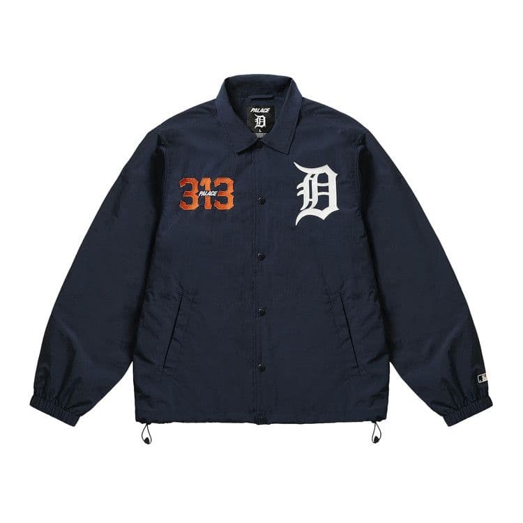 Palace x Detroit Tigers Coach Jacket 'Navy'