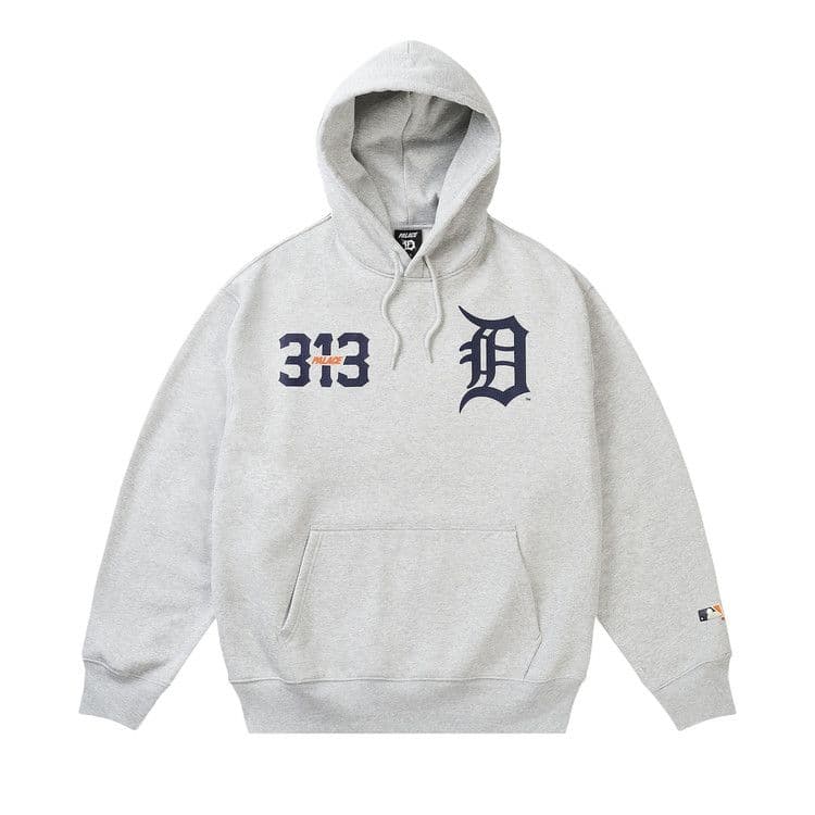 Palace x Detroit Tigers Hood 'Grey Marl'