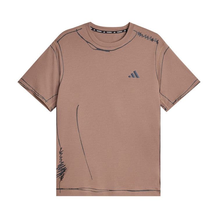 adidas Original Song For The Mute Running Unitefit T-shirt (Asia Sizing) Trace Brown — foto 2