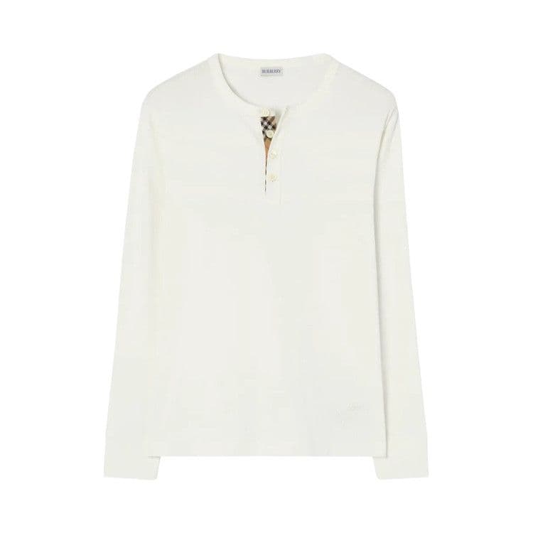 Burberry Henley Ls Shirt Chalk — foto 2