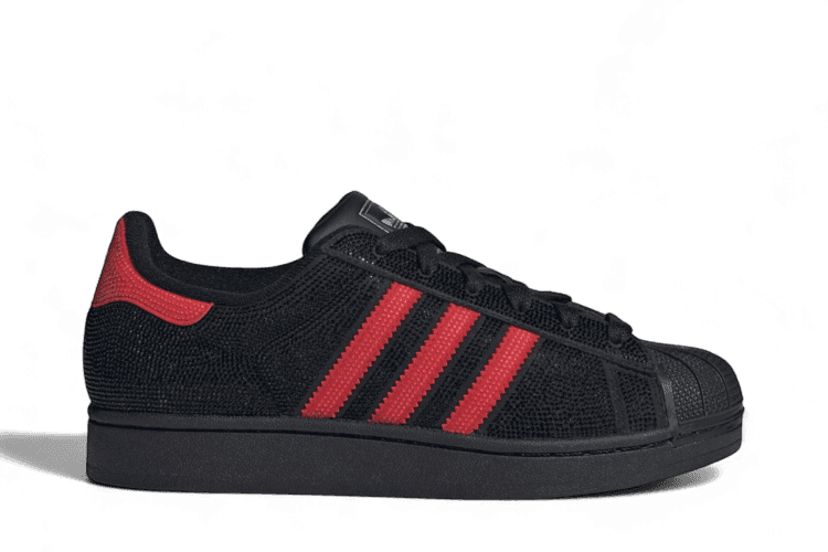 adidas Superstar II Rhinestone Black Better Scarlet (Women's) — foto 2