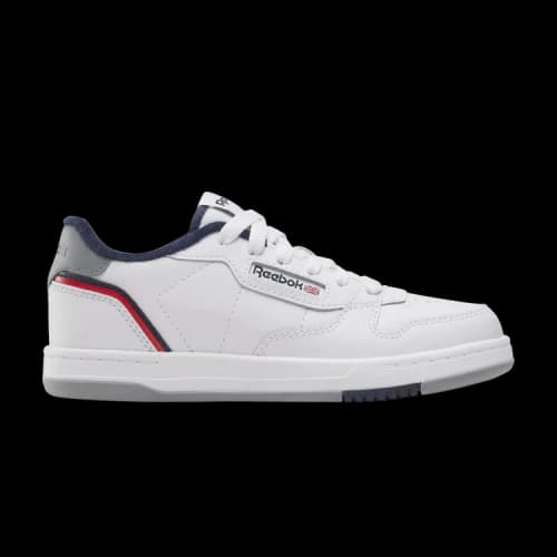 Reebok Phase Court Little Kid 'White Grey Vector Navy'