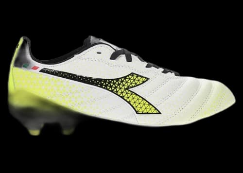 Diadora Brasil Elite Tech GR ITA LPX FG White Black Fluo Yellow