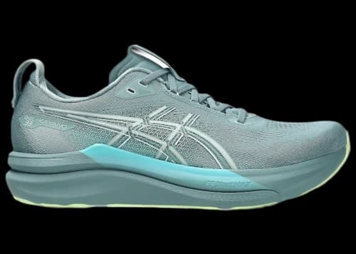 ASICS Gel-Kayano 33 Foggy Teal Illuminate Yellow