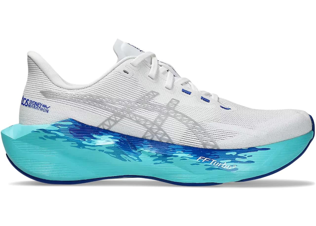 ASICS Novablast 6 Sydney Marathon White Ice Mint
