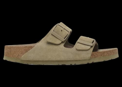 Birkenstock Arizona Soft Footbed Suede Faded Khaki