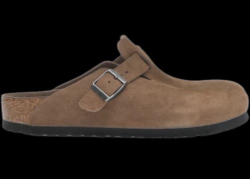 Birkenstock Boston Soft Footbed Suede Dark Tea Tonal