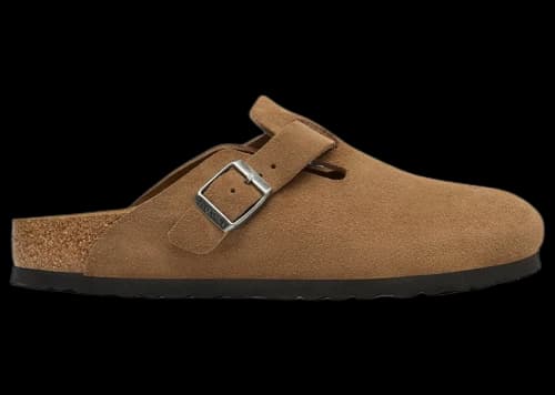 Birkenstock Boston Suede Leather Dark Tea