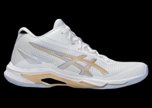 ASICS Netburner Ballistic FF MT 4 White Champagne (Women's)