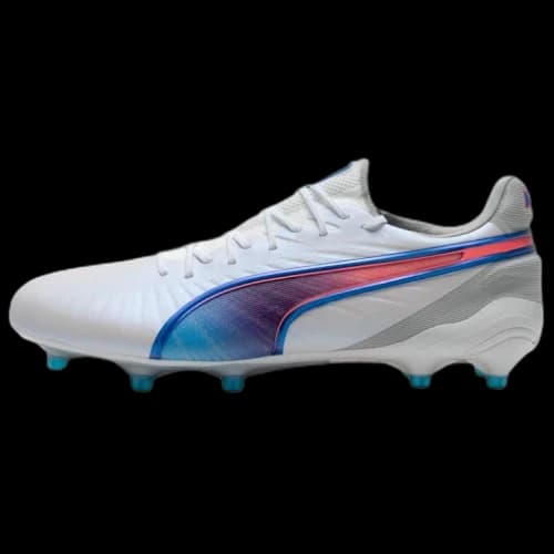 Puma King Ultimate FG/AG White Bluemazing Flat Light Grey Sunset Glow