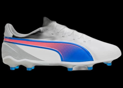 Puma King Match FG/AG White Bluemazing Flat Light Grey Sunset Glow