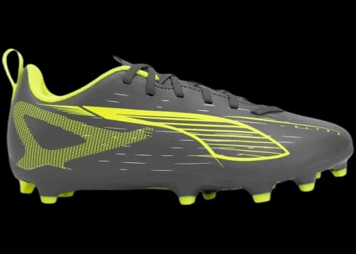 Puma Ultra 5 Play FG/AG Jr Matte Aged Silver Yellow Alert Aged Silver (GS)