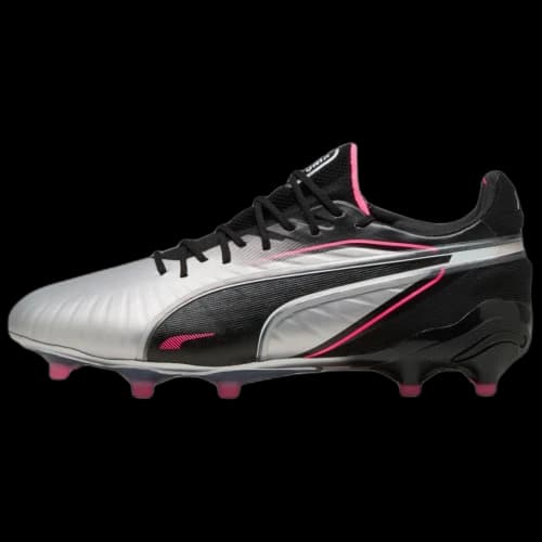 Puma King Ultimate FG/AG Silver Black Sun Struck White
