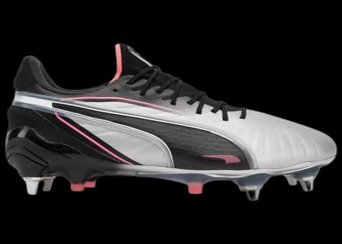Puma King Ultimate MxSG Silver Black Sun Struck White