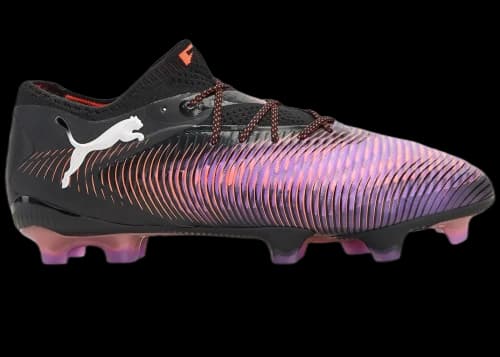 Puma Future 8 Ultimate Low FG Black White Glowing Red