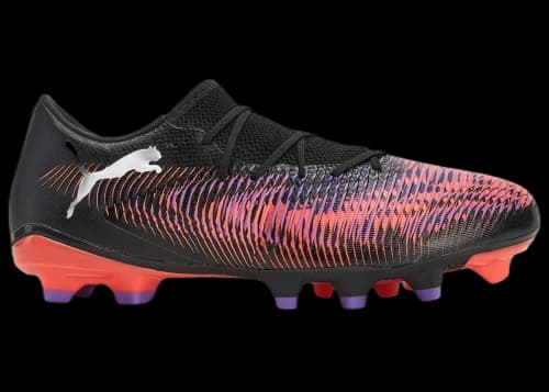 Puma Future 8 Match Low FG/AG Black White Glowing Red