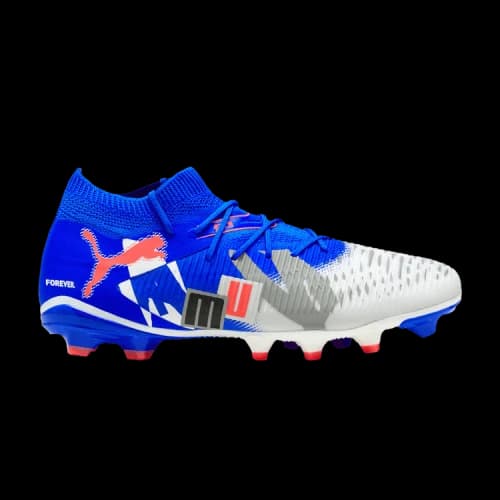 Puma Future 8 Match Forever FG/AG White Ultra Blue Feather Gray Black Glowing Red