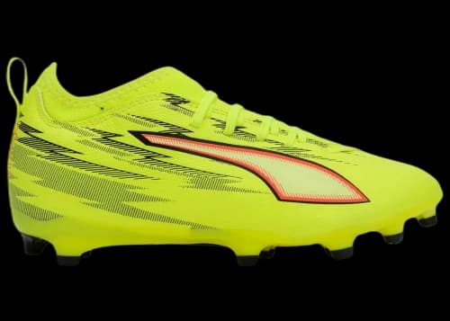 Puma Ultra 6 Match FG/AG Jr Yellow Alert Black Glowing Red Lime Squeeze (GS)