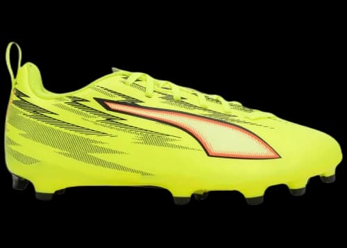 Puma Ultra 6 Play FG/AG Jr Yellow Alert Black Glowing Red Lime Squeeze (GS)