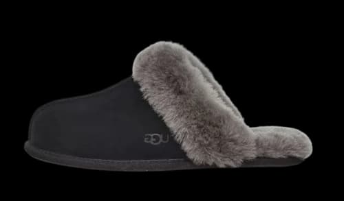 UGG Scuffette II Slipper Black Grey (Women's)