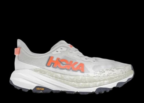 Hoka One One Speedgoat 6 White Neon Tangerine (Women's)