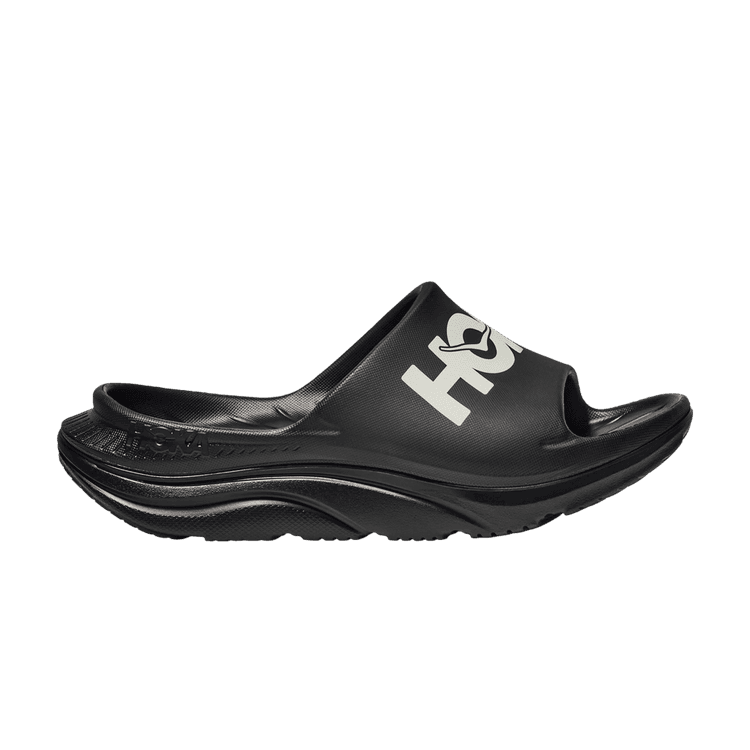 Hoka One One Ora Athletic Slide Black White