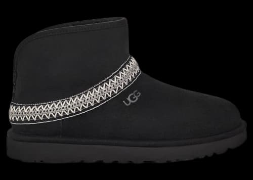 UGG Classic Mini Crescent Boot Black (Women's)