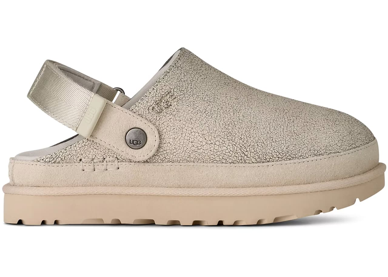 UGG Goldenstar Crackle Clog Crackle White (Women's)