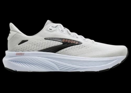 Brooks Ghost 18 White Black Rose Gold (Women's)