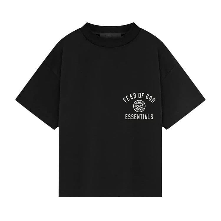 Fear of God Essentials Jersey Crewneck Tee (FW24) Black