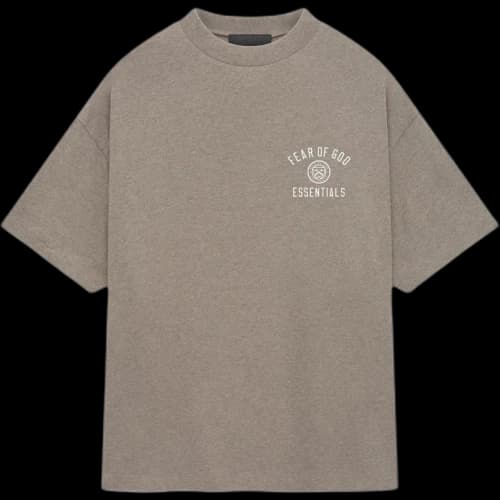 Fear of God Essentials Jersey Crewneck Tee Heather Gray