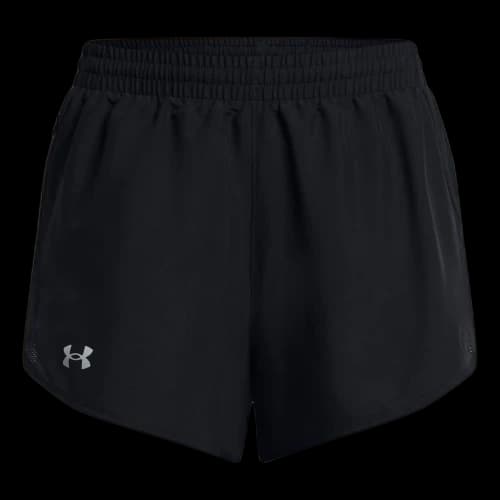Under Armour Fly-By 3" Shorts Asia Sizing 'Black Reflective' (Women's)