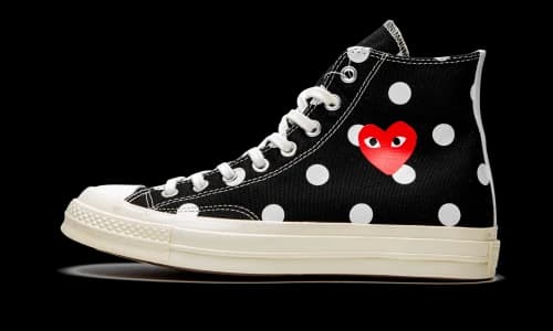 Converse Chuck Taylor All Star 70 Hi Comme des Garcons PLAY Polka Dot Black