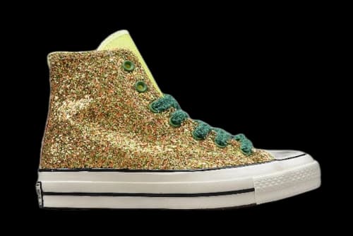 Converse Chuck Taylor All Star 70 Hi JW Anderson Glitter Gold Silver