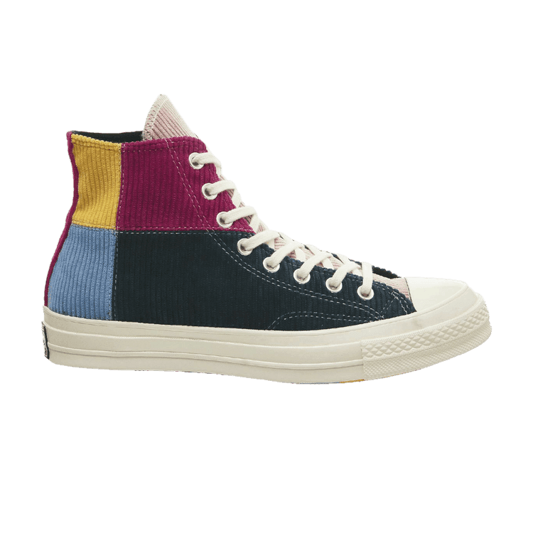 Converse Chuck Taylor All Star 70 Hi Corduroy Patchwork Gold Navy