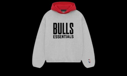 Fear of God Essentials Bulls Hoodie Light Heather Grey