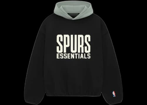 Fear of God Essentials NBA Spurs Hoodie Black/Teal
