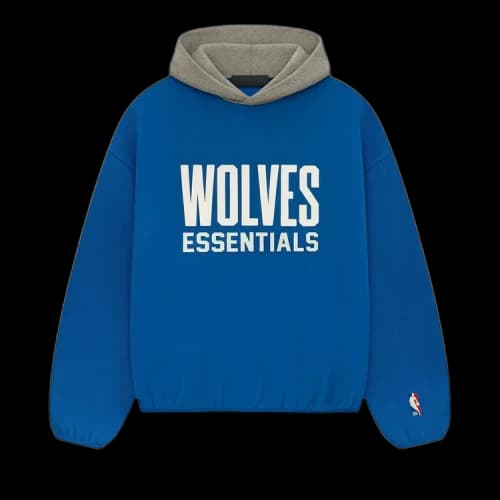 Fear of God Essentials Wolves Hoodie Blue