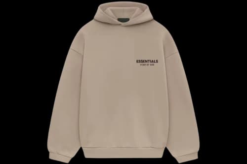 Fear of God Essentials Fleece Hoodie Desert Sand