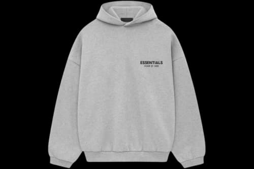 Fear of God Essentials Fleece Hoodie Light Heather Gray